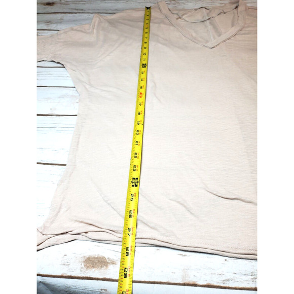 Free People Womens Medium Top ON MY MIND V-NECK oversized Tunic Long Sleeve - Picture 10 of 12